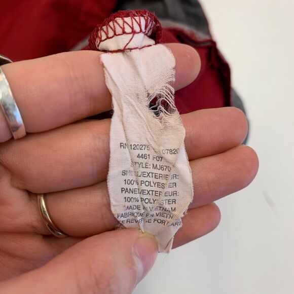 Brooks Running Jacket Women M Medium Red Zip Up Vented Back Athletic Windbreaker - Picture 9 of 12